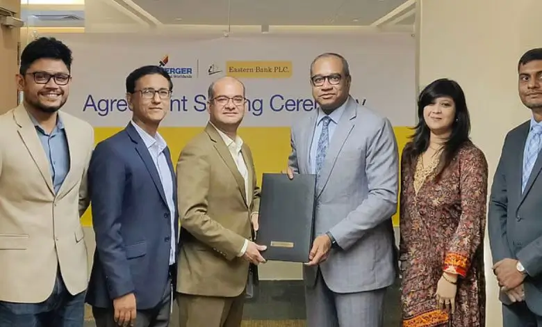 বার্জার পেইন্টসের সঙ্গে ইস্টার্ন ব্যাংকের চুক্তি সই