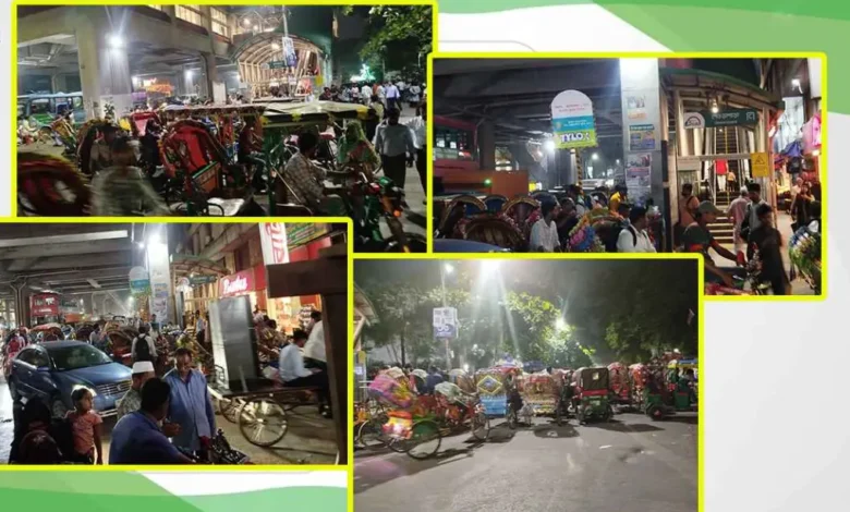 মেট্রো স্টেশনের সামনে অটোরিকশার অবৈধ সাম্রাজ্য