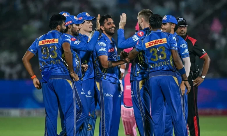 রাজস্থানকে ১০০ রানে হারিয়ে পয়েন্ট টেবিলের শীর্ষে মুম্বাই