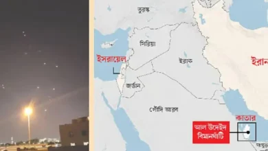 ইরান-ইসরায়েল সংঘাতের মধ্যেই মার্কিন ঘাঁটিতে ইরানের ক্ষেপণাস্ত্র হামলা
