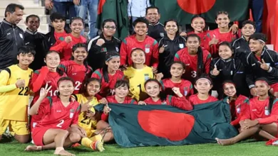 জর্ডানকে ২-২ গোলে রুখে দিয়েছে বাংলাদেশ নারী ফুটবল দল