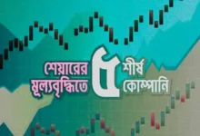 শেয়ারবাজারে আজ শীর্ষ ৫ কোম্পানির শেয়ারের দাম বৃদ্ধি