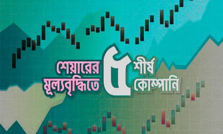 শেয়ারবাজারে আজ শীর্ষ ৫ কোম্পানির শেয়ারের দাম বৃদ্ধি