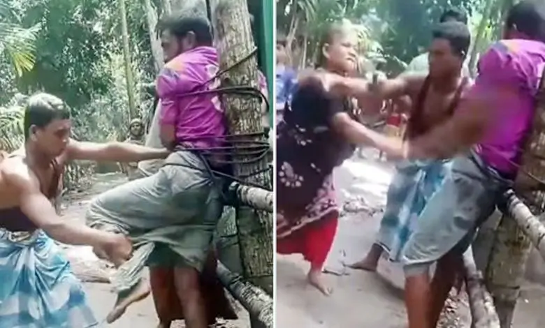 নির্যাতনের শিকার ফরিদগঞ্জের আশু পাটওয়ারী: গাছে বেঁধে মারধরের ভিডিও ভাইরাল
