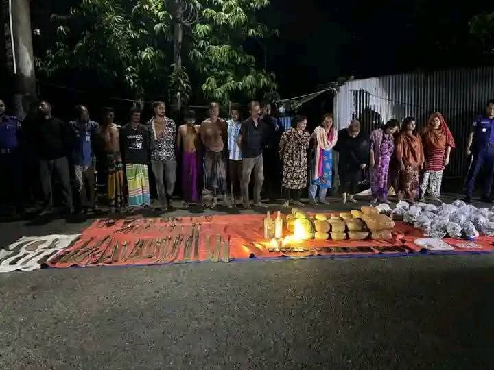 ফরিদপুর রেলওয়ে বস্তিতে মাদক সম্রাজ্ঞী শিলপির চক্র ধ্বংস,