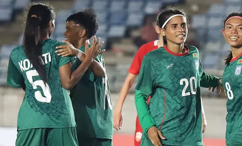 বাহরাইনকে ৭–০ গোলে উড়িয়ে দুর্দান্ত সূচনা বাংলাদেশের নারীদের