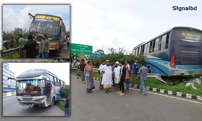 ঢাকা-ভাঙ্গা এক্সপ্রেসওয়েতে ৪ বাসের সংঘর্ষ, আহত ২৫
