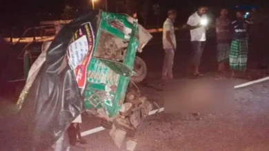 শাজাহানপুরে অটোরিকশায় অজ্ঞাত গাড়ির ধাক্কা, নিহত ১