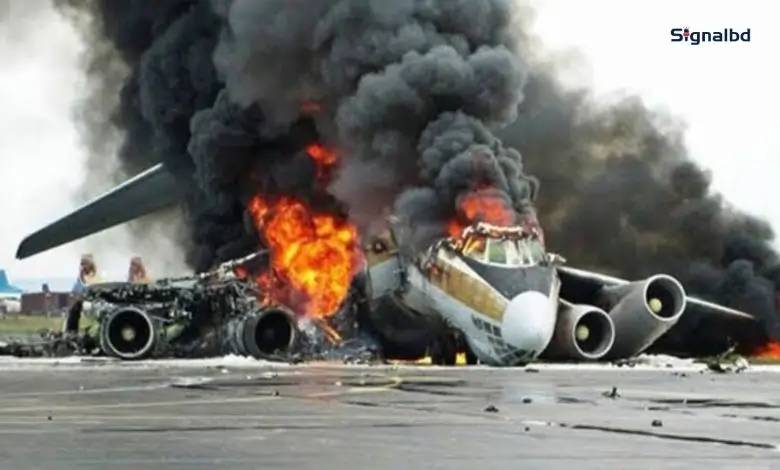 যুক্তরাষ্ট্রের মন্টানায় অবতরণের সময় বিমান বিধ্বস্ত