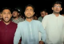 জাকসু নির্বাচন বর্জনের পর ক্যাম্পাসে ছাত্রদলের বিক্ষোভ মিছিল