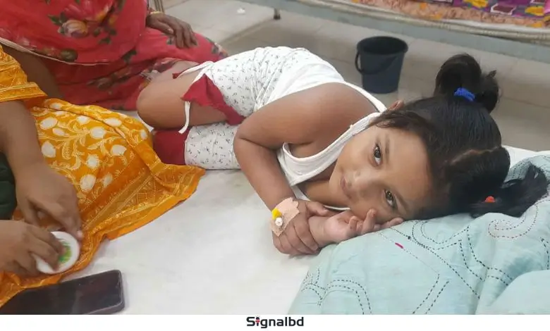 ডেঙ্গু - প্লাটিলেট নেমে এক হাজারে, ছোট্ট সাফরিনের জীবন সংগ্রাম