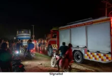 গাইবান্ধায় বাসের ধাক্কায় শ্রমিক নিহত, আহত ৩