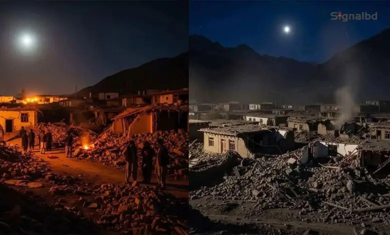 ভূমিকম্পে কাঁপল আফগানিস্তান, ধ্বংসস্তূপে চাপা ৩০০’র বেশি লাশ