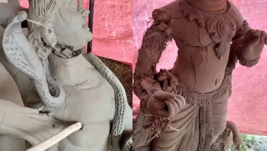 নেত্রকোনায় দুই প্রতিমা ভাঙচুর, স্থানীয়দের মধ্যে ক্ষোভ