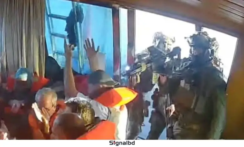 সুমুদ ফ্লোটিলায় ইসরায়েলি হামলা: গ্রেটা থুনবার্গসহ শতাধিক কর্মী আটক