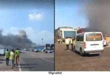 শাহজালাল আন্তর্জাতিক বিমানবন্দরের কার্গো ভিলেজে ভয়াবহ আগুন
