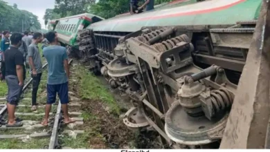 উদয়ন এক্সপ্রেস লাইনচ্যুত: সিলেট-ঢাকা রেল যোগাযোগ বন্ধ
