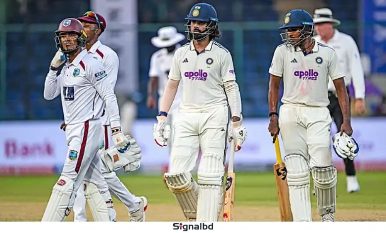 ১৬ ইনিংস পর ৩০০: ওয়েস্ট ইন্ডিজ দিল্লি টেস্টে টিকে