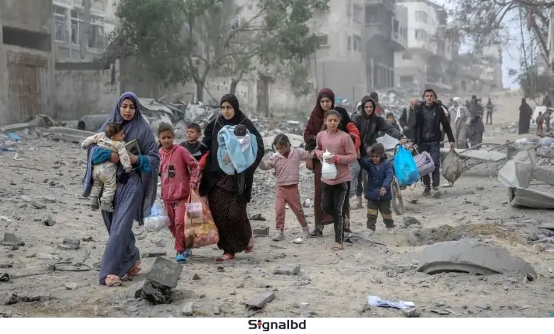 গাজায় ইসরায়েলের সতর্কবার্তা: যারা থাকবে, তারা 'সন্ত্রাসী'