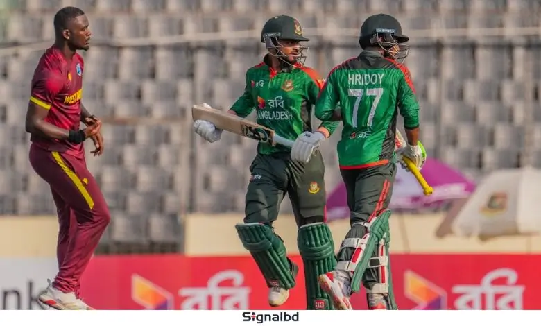 ২০৭ রানে থামল বাংলাদেশ, ওয়েস্ট ইন্ডিজের সামনে ২০৮ রানের লক্ষ্য