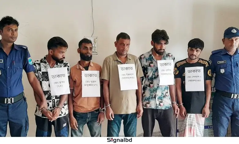 ঢাকা-বরিশাল মহাসড়কে ১৩ ডাকাত গ্রেপ্তার, উদ্ধার হলো পিকআপ