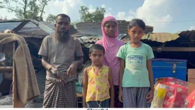 ঝড়ে ভেসে গেল ঘর, সাত দিন ধরে খোলা আকাশের নিচে পরিবার