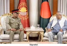 প্রধান উপদেষ্টার সঙ্গে পাকিস্তানের যৌথ বাহিনীর চেয়ারম্যানের সাক্ষাৎ