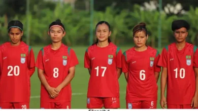 থাইল্যান্ডের বিপক্ষে লড়াইয়ে প্রথমার্ধে পিছিয়ে বাংলাদেশ নারী ফুটবল দল