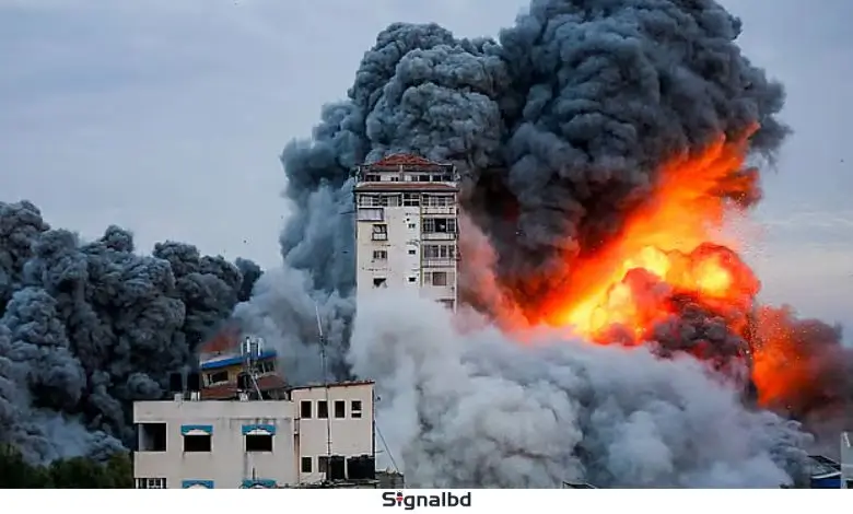 গাজ্জায় ইসরাইলের বিমান হামলায় নিহত ৭০ ফিলিস্তিনি