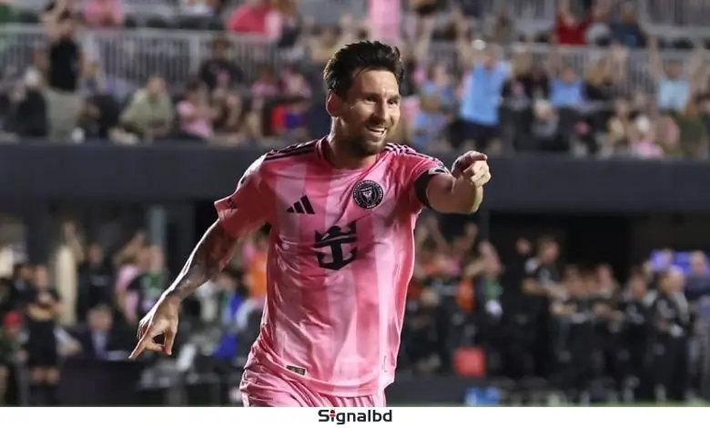 মেসির জোড়া গোল ও অ্যাসিস্টে ইতিহাস, সেমিফাইনালে ইন্টার মায়ামি