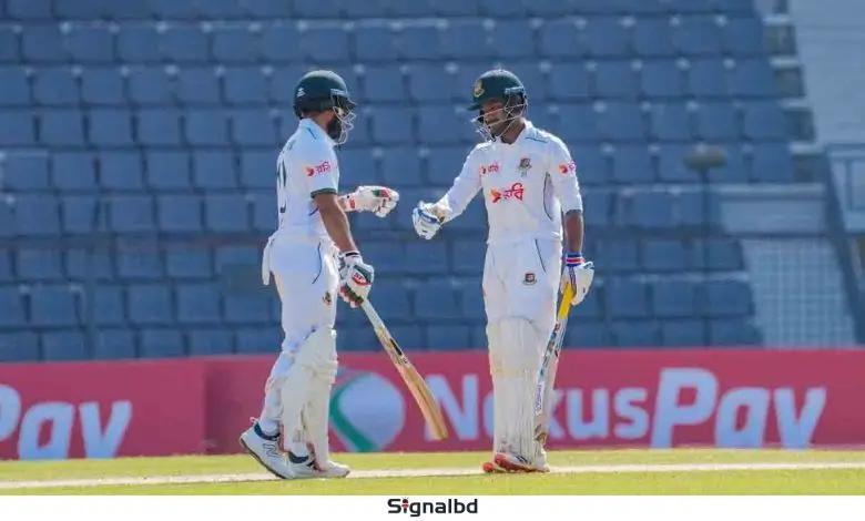 ওপেনিংয়ে শতরানের জুটি, দৃঢ় শুরুতে এগিয়ে বাংলাদেশ