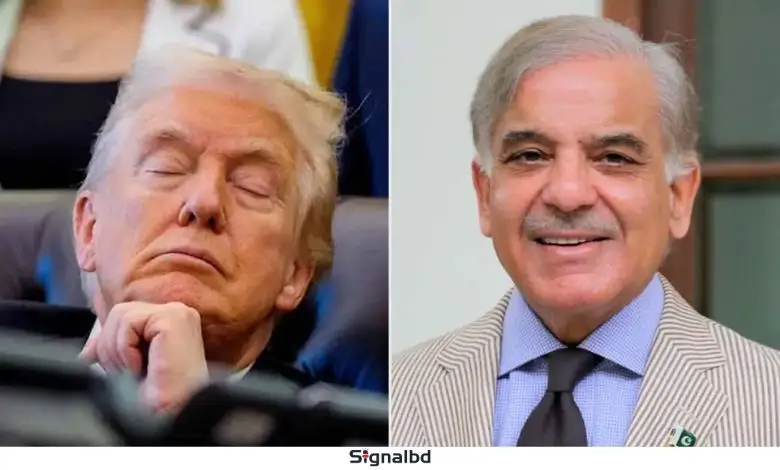 ট্রাম্পের সাহসী নেতৃত্বে লাখ লাখ মানুষ প্রাণে বেঁচেছে: শাহবাজ শরিফ