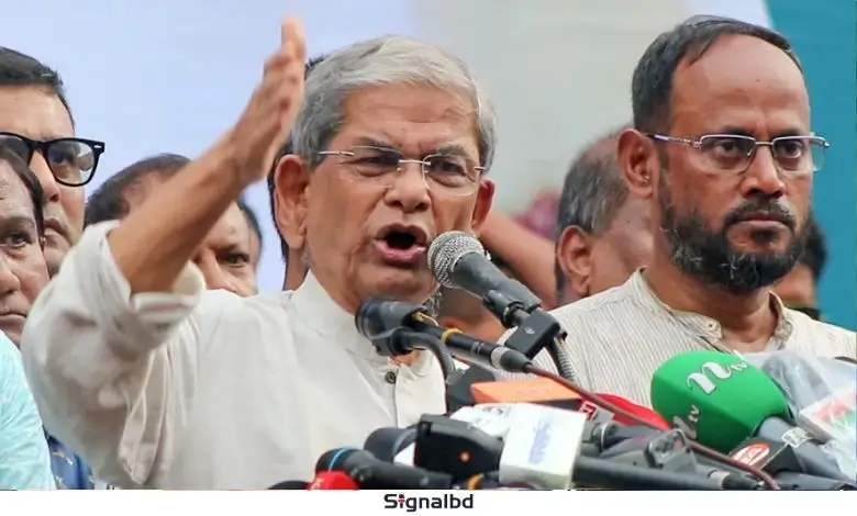 মির্জা ফখরুলের ভারতকে আহ্বান: 'দাদাগিড়ি বন্ধ করুন'