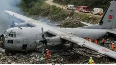 জর্জিয়া-আজারবাইজান সীমান্তে তুর্কি সামরিক বিমান বিধ্বস্ত
