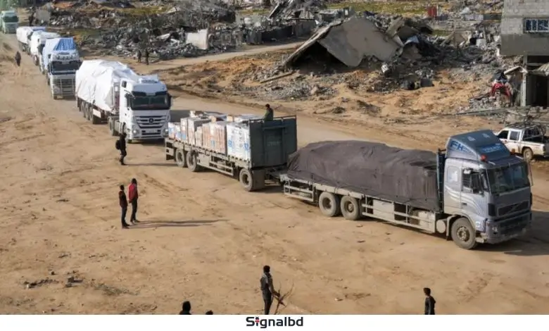 যুদ্ধবিরতির মধ্যেও গাজ্জায় হামলা, ত্রাণের ৭৫ শতাংশ আটকে রাখছে ইসরাইল