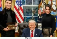 ট্রাম্পের হাত থেকে হোয়াইট হাউসের সোনার চাবি পেলেন রোনালদো