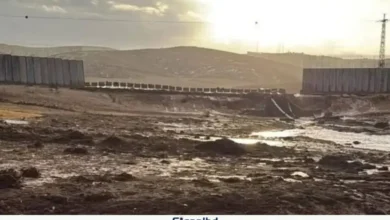 ভারী বৃষ্টিতে ধসে পড়লো ইসরাইলের সীমানা প্রাচীর