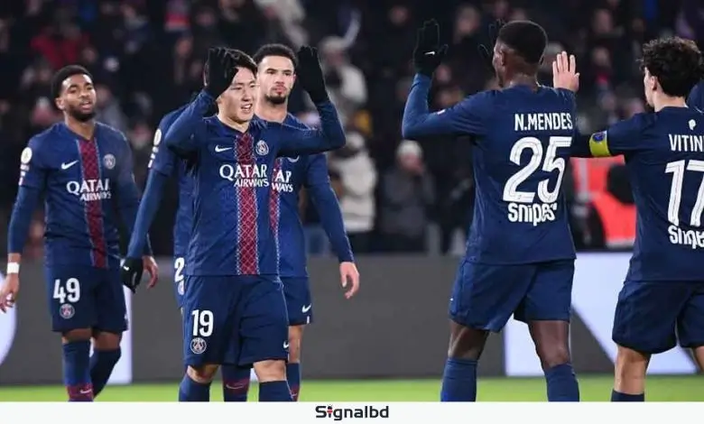 পিএসজি জয়ে শীর্ষে লে হাভরকে ৩-০ গোলে হারিয়ে লিগ ওয়ান জয়