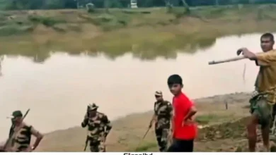 জকিগঞ্জ সীমান্তে স্থানীয়দের ধাওয়া খেয়ে পালালো বিএসএফ