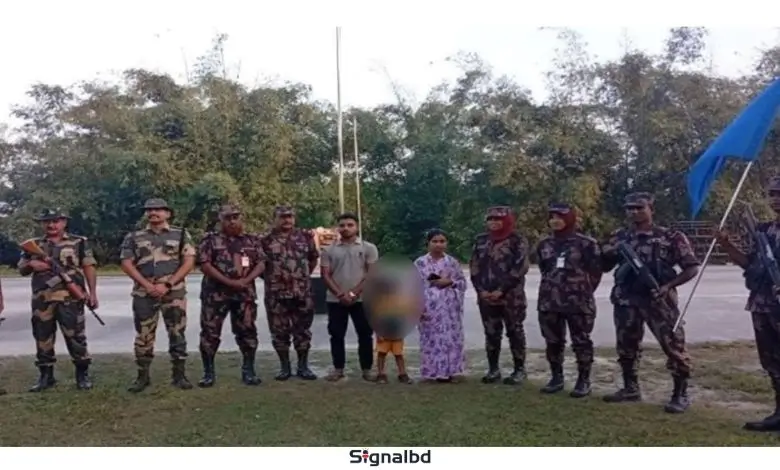 বাংলাবান্ধা সীমান্তে ৩ বাংলাদেশিকে ফেরত দিয়েছে বিএসএফ:
