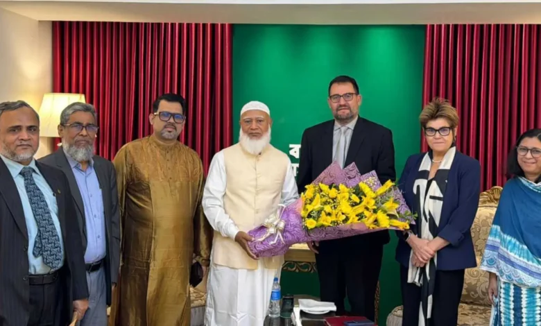 জামায়াত আমীরের সঙ্গে বিশ্ব ব্যাংক প্রতিনিধি দলের বৈঠক