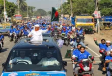 ৪ হাজার মোটরসাইকেল নিয়ে জামায়াত নেতার শোডাউন