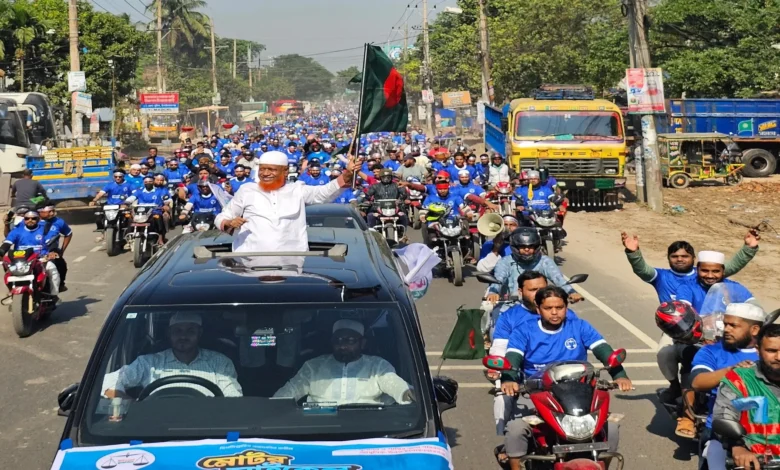 ৪ হাজার মোটরসাইকেল নিয়ে জামায়াত নেতার শোডাউন