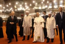 ইস্তাম্বুলের মসজিদে শ্রদ্ধার সাথে 'জুতা' খুলে পরিদর্শন করলেন পোপ লিও