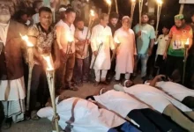 ব্রাহ্মণবাড়িয়া-৪ আসনে বিএনপির মনোনয়নকে ঘিরে সড়ক অবরোধ-মশাল মিছিল