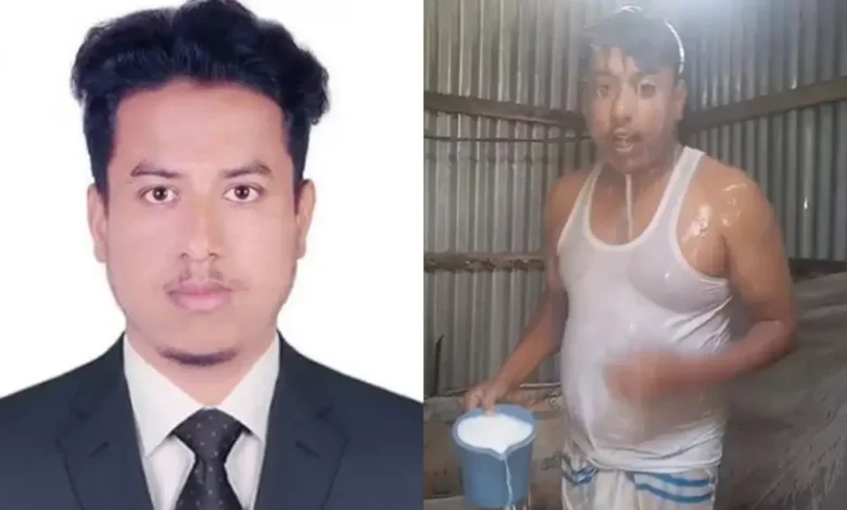 ১ মণ দুধে গোসল করে রাজনীতি ছাড়লেন যুবদল নেতা