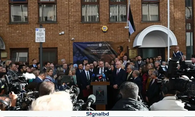 লন্ডনে ফিলিস্তিনি দূতাবাসে হামলা: উগ্র ইসরাইলপন্থি