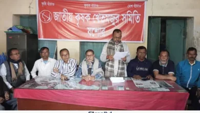 যশোরে সারসংকট, কৃষক নীতি বিরোধী পাঁচ দফা দাবি