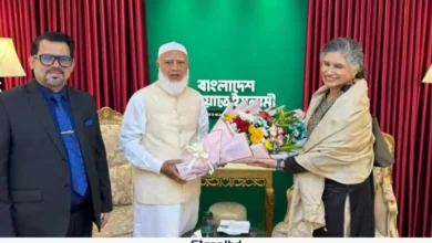 জামায়াত আমিরের সঙ্গে ঢাকায় মানবাধিকার হাইকমিশনের প্রধানের সাক্ষাৎ