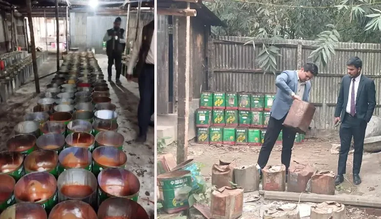 গো-খাদ্য ও জুতার সোল তৈরির কেমিক্যাল মিশ্রণে খেজুর ও আখের গুড়